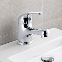 [BTTT002] Standard Single Lever Mono Basin Mixer Tap - Chrome - Silo