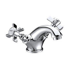 [BTTT202] Traditional Crosshead Mono Basin Mixer Tap - Chrome - Cutout
