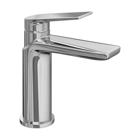[BTTT580] Contemporary Bathroom Mono Basin Tap – Square Lever, 161 x 50mm, Chrome - Cutout