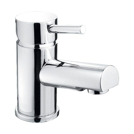 [BTTT701] Contemporary Bathroom Mono Basin Tap – Square Lever, 259.5 x 134mm, Matt Black - Cutout