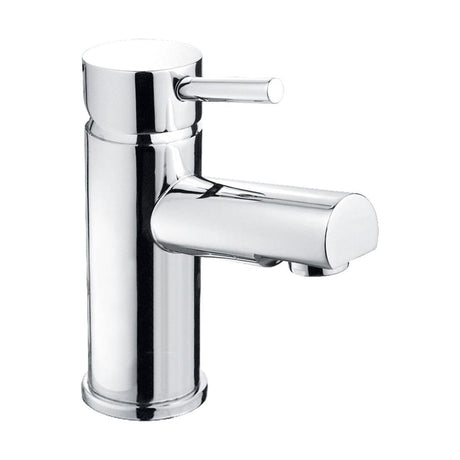[BTTT702] Contemporary Minimalist Round Mono Basin Mixer Tap - Chrome - Cutout