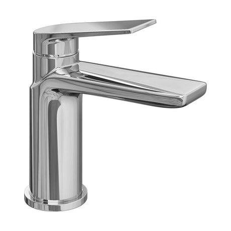 [BTTT851] Contemporary Bathroom Mono Basin Tap – Square Lever, 140 x 42mm, Chrome - Cutout