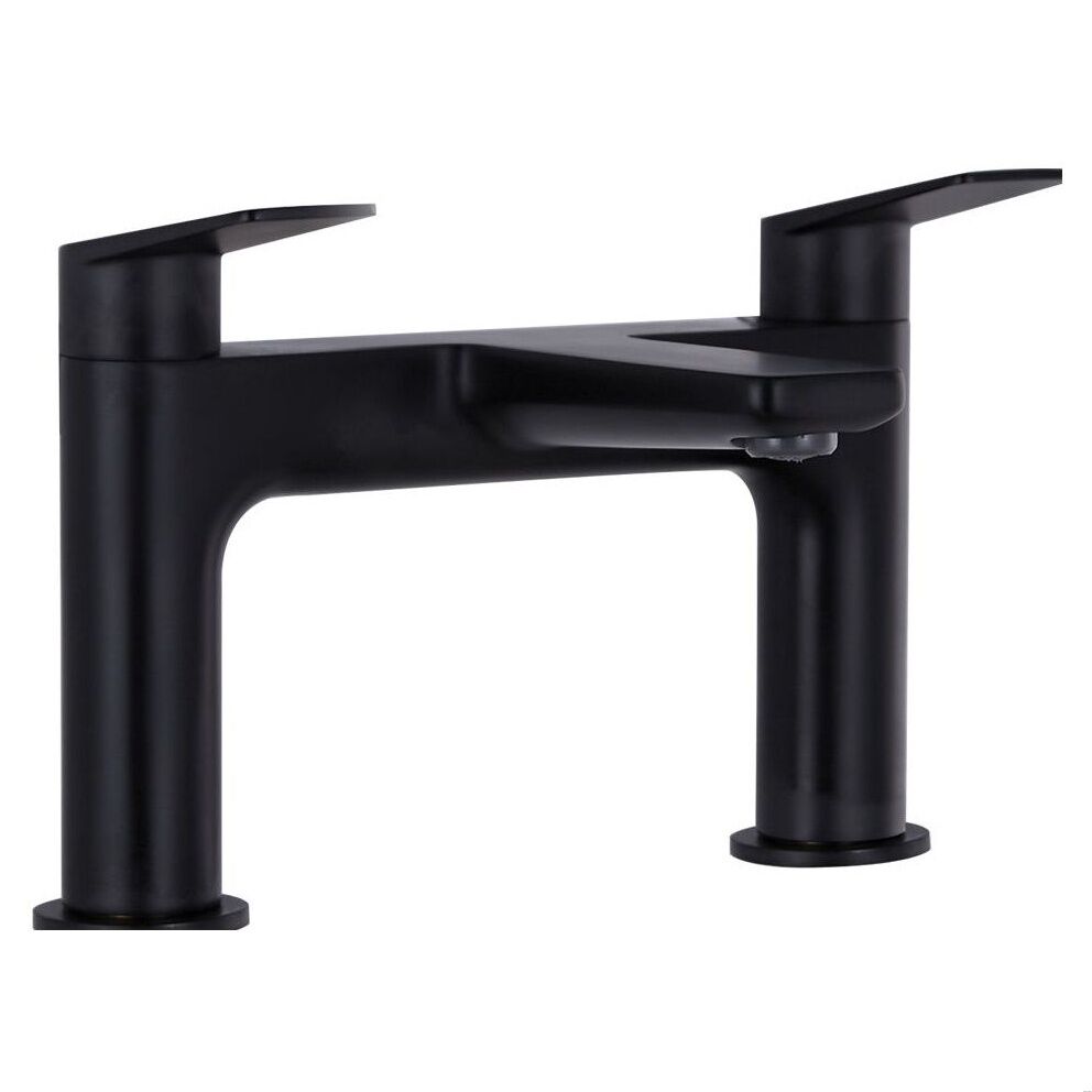 [BTTT863] Roveri Bath Filler BLK (No Waste) - Cutout