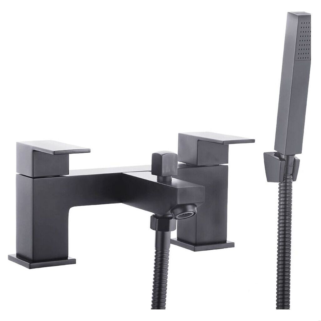 [BTTT924] Kawa BLK Bath Shower Mixer cw Shower Kit - Cutout