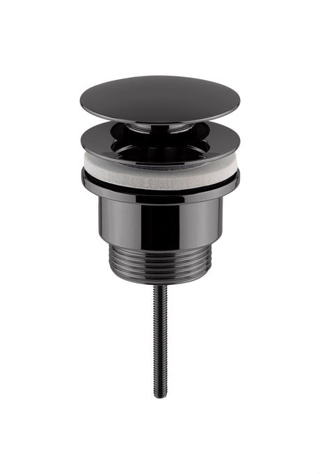 [BWEK710] Contemporary Universal Round Push Button Basin Waste, Slotted & Unslotted - Choice of Finish - Cutout