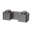 [BWRSF039] Balterley Contemporary Wetroom Accessories Screen Support Foot - Brushed Pewter - Cutout