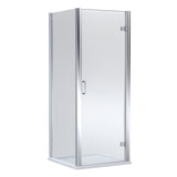 8mm Toughened Safety Glass Hinged Shower Door, Side Panel and Shower Slip Resistant Tray - Choice of Size and Finish
