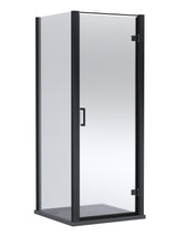 8mm Toughened Safety Glass Hinged Shower Door, Side Panel and Shower Tray - Choice of Size and Finish
