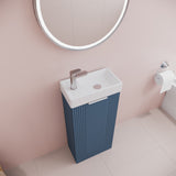 Retro Floor Standing  Bathroom Cloakroom Vanity Basin Unit - Multiple Colours