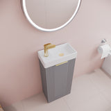 Retro Floor Standing  Bathroom Cloakroom Vanity Basin Unit - Multiple Colours