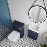 Power Wall Hung Cloakroom Bundle - Vanity, WC Unit, Toilet & Tap