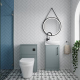 Power Floor Standing Cloakroom Bundle - Vanity, WC Unit, Toilet & Tap