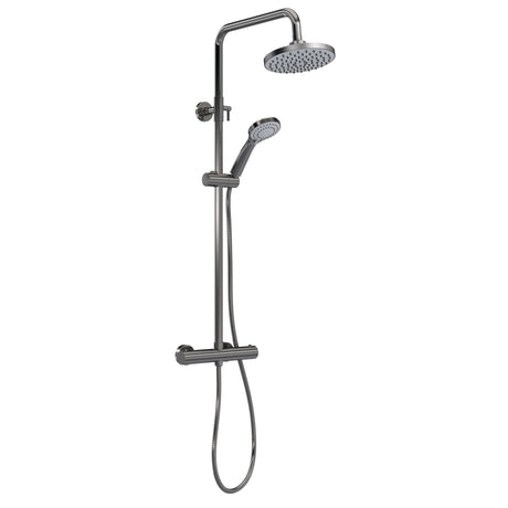 Round Thermostatic Shower Kit with Fixed Head & Adjustable Handset - Multiple Colours Available