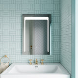 Rectangular LED Illuminated Touch Sensor Mirror with Demister, 700mm x 500mm