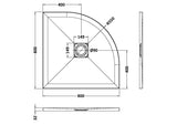 Premium Slimline Quadrant Shower Tray - Multiple Sizes and Finishes