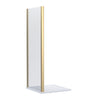 8mm Toughened Safety Glass Shower Side Panel - 1900mm Height - Choice of Size and Finish