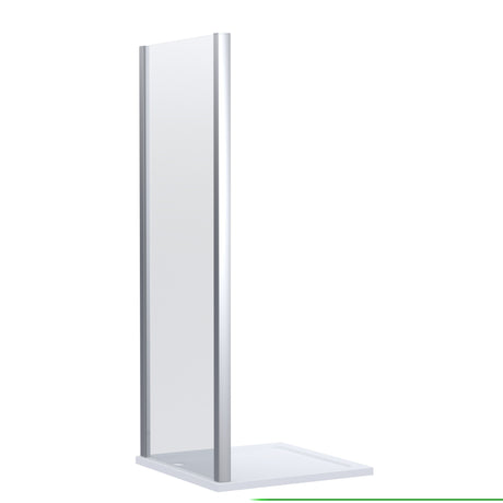 8mm Toughened Safety Glass Shower Side Panel - 1900mm Height - Choice of Size and Finish
