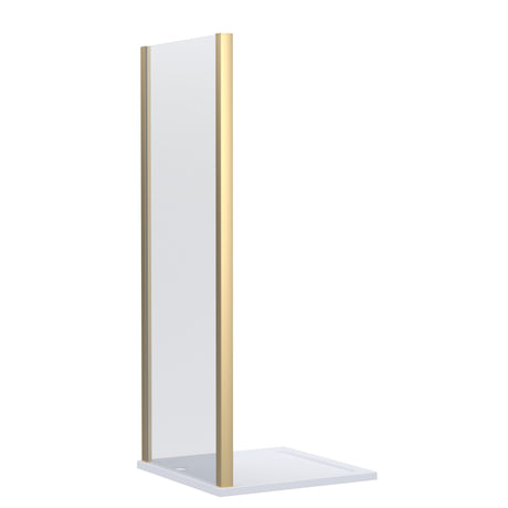 8mm Toughened Safety Glass Shower Side Panel - 1900mm Height - Choice of Size and Finish