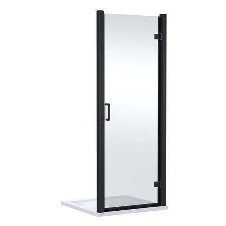 8mm Toughened Safety Glass Hinged Shower Door - 1900mm Height - Choice of Size and Finish