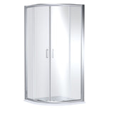 8mm Toughened Safety Glass Quadrant Shower Enclosure - 1900mm Height - Choice of Finish
