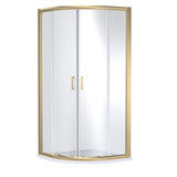 8mm Toughened Safety Glass Quadrant Shower Enclosure - 1900mm Height - Choice of Finish