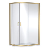 Contemporary 8mm Glass Offset Quadrant Shower Enclosure, H: 1900mm, Choice of Colour