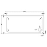 White Rectangular Stone Slip Resistant Shower Tray – Available in Multiple Sizes