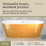 Luxury Modern Freestanding Oval Bath - Choice of Finish & Size