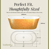 Luxury Modern Freestanding Oval Bath - Choice of Finish & Size