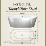 Luxury Modern Freestanding Oval Bath - Choice of Finish & Size