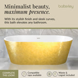 Luxury Modern Freestanding Oval Bath - Choice of Finish & Size