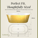 Luxury Modern Freestanding Oval Bath - Choice of Finish & Size