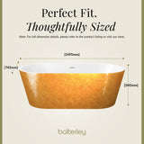 Luxury Modern Freestanding Oval Bath - Choice of Finish & Size