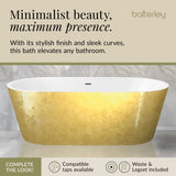 Luxury Modern Freestanding Oval Bath - Choice of Finish & Size