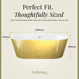 Luxury Modern Freestanding Oval Bath - Choice of Finish & Size
