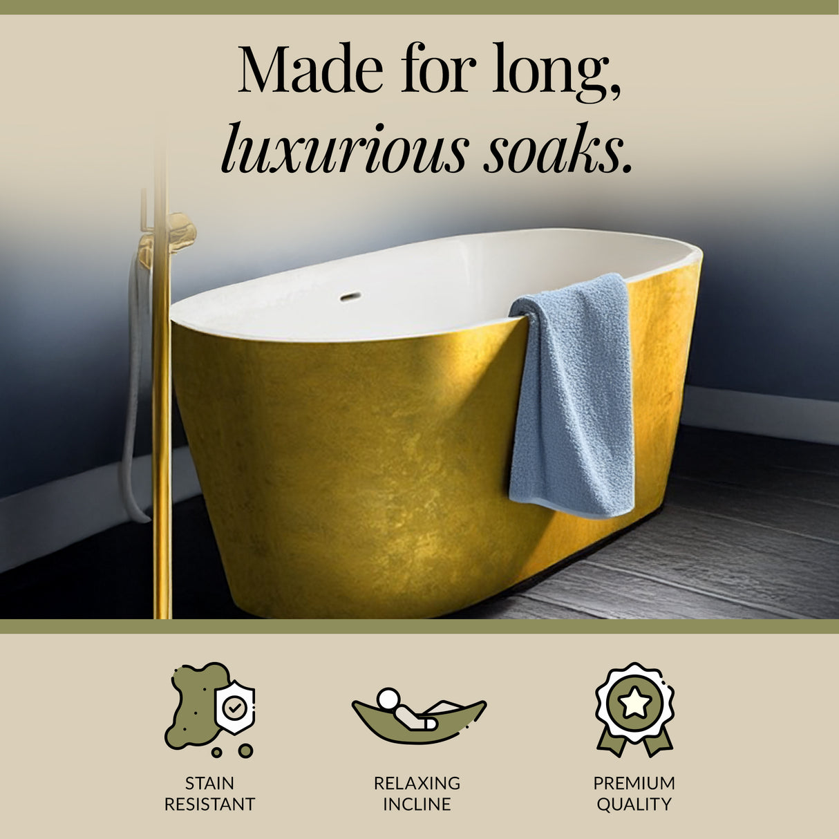 Luxury Modern Freestanding Oval Bath - Choice of Finish & Size
