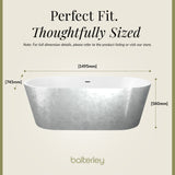 Luxury Modern Freestanding Oval Bath - Choice of Finish & Size