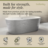 Luxury Modern Freestanding Oval Bath - Choice of Finish & Size