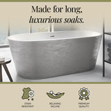 Luxury Modern Freestanding Oval Bath - Choice of Finish & Size