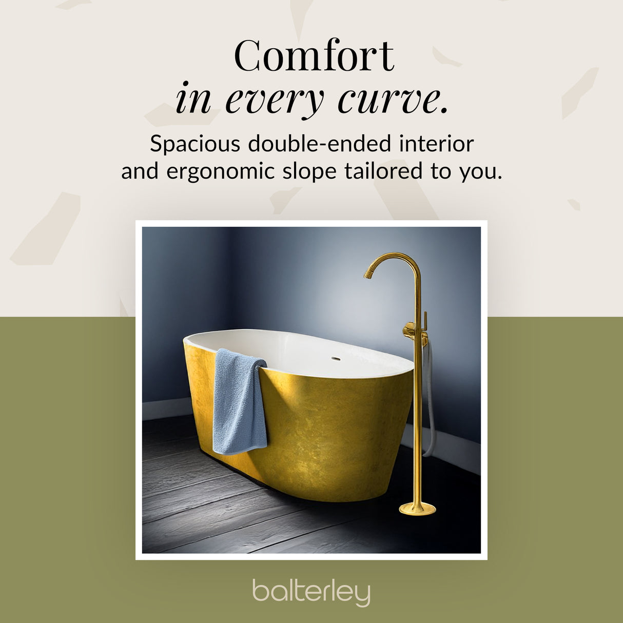 Luxury Modern Freestanding Oval Bath - Choice of Finish & Size