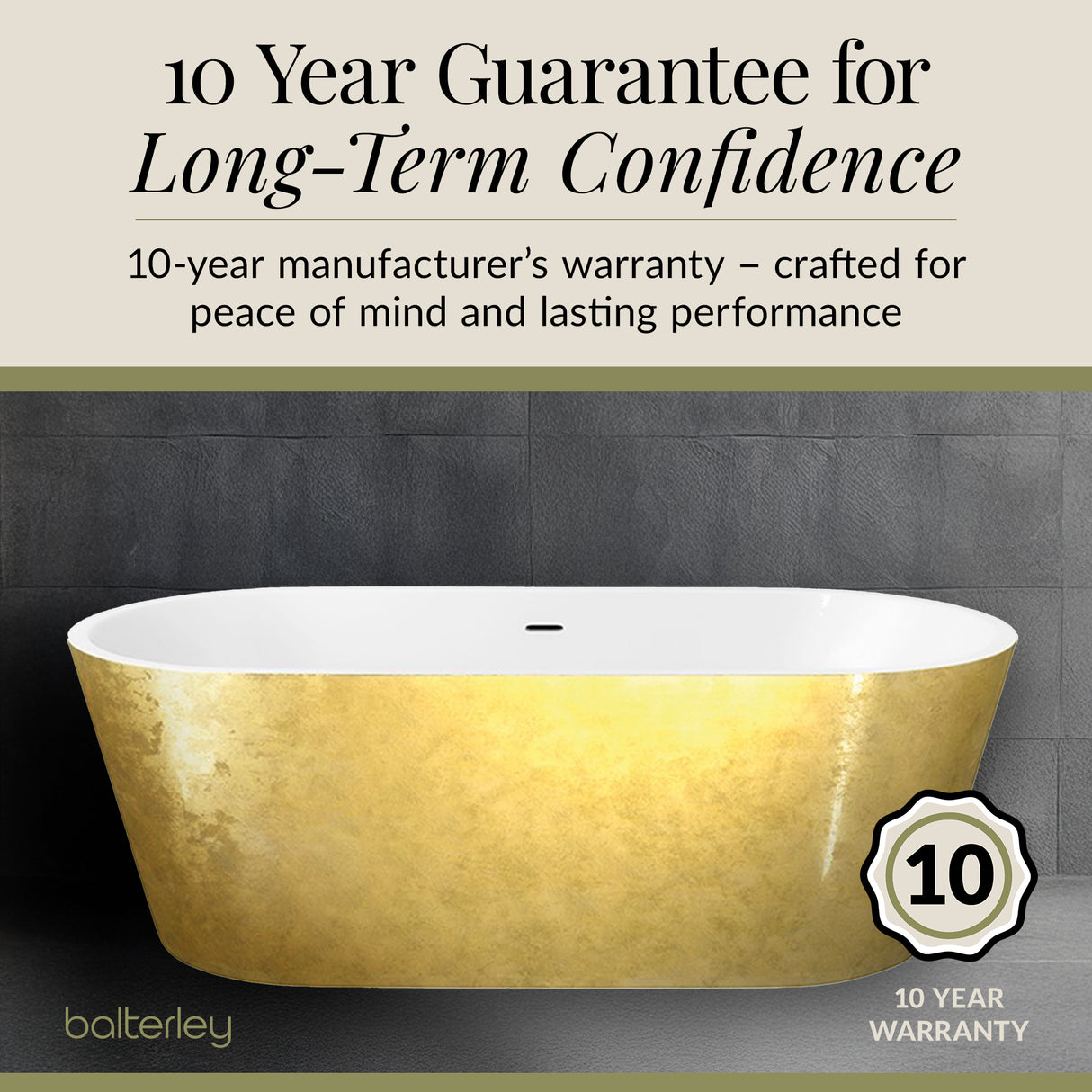 Luxury Modern Freestanding Oval Bath - Choice of Finish & Size