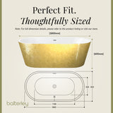 Luxury Modern Freestanding Oval Bath - Choice of Finish & Size