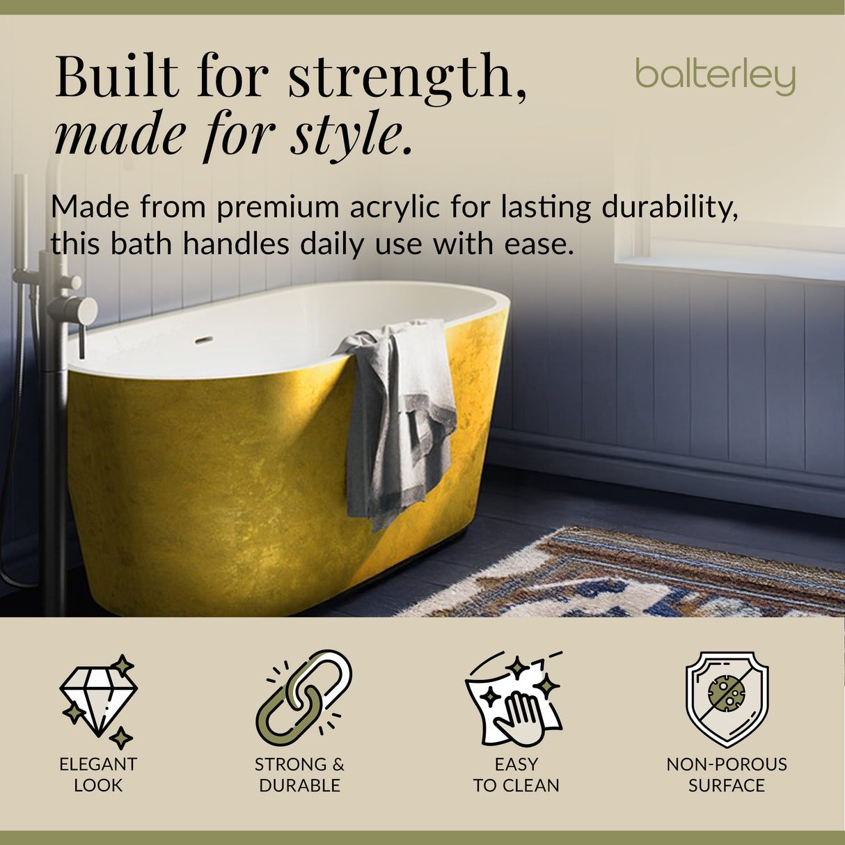 Luxury Modern Freestanding Oval Bath - Choice of Finish & Size