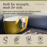 Luxury Modern Freestanding Oval Bath - Choice of Finish & Size