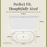 Freestanding Oval Bath by Balterley - Stunning Contemporary Bath available in a range of Sizes