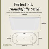 Freestanding Oval Bath by Balterley - Stunning Contemporary Bath available in a range of Sizes