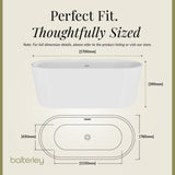 Freestanding Oval Bath by Balterley - Stunning Contemporary Bath available in a range of Sizes