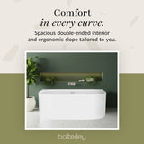 Contemporary Back To Wall Freestanding Bath from Balterley - Modern Design in Multiple Sizes