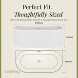 Contemporary Back To Wall Freestanding Bath from Balterley - Modern Design in Multiple Sizes