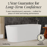 Contemporary Rounded Rectangular Freestanding Bath and Waste from Balterley - Multiple Sizes Available